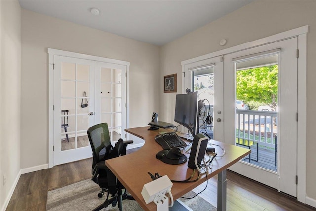 4213 S Cook St, Spokane, WA 99223 - office space with french doors and wood finished floors