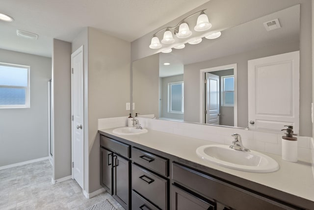 1248 W Staples Rd, Post Falls, ID 83854 - full bath featuring double vanity and a shower stall