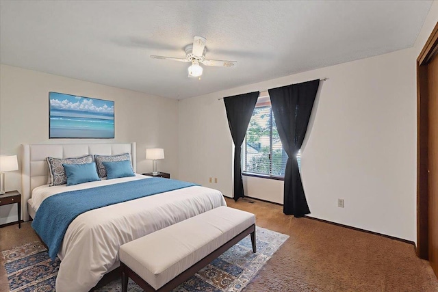 3810 S Moffitt Rd, Spokane Valley, WA 99206 - bedroom with light colored carpet and a ceiling fan