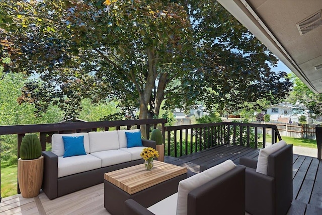 3810 S Moffitt Rd, Spokane Valley, WA 99206 - wooden deck featuring an outdoor hangout area