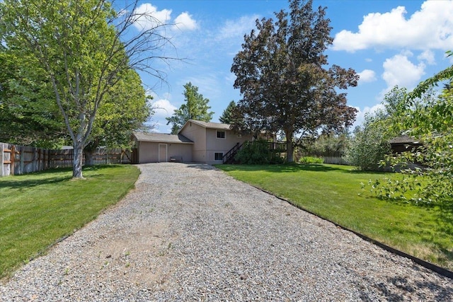 3810 S Moffitt Rd, Spokane Valley, WA 99206 - view of front of property featuring gravel driveway and stairway