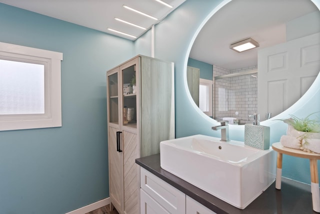 2121 W Cleveland Ave, Spokane, WA 99205 - full bathroom featuring a shower stall and vanity