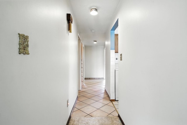 14807 E Broadway Ave, Spokane Valley, WA 99216 - hallway with light tile patterned floors and baseboards