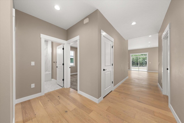 6571 Kate Dr, Nine Mile Falls, WA 99206 - hall featuring light wood finished floors and recessed lighting