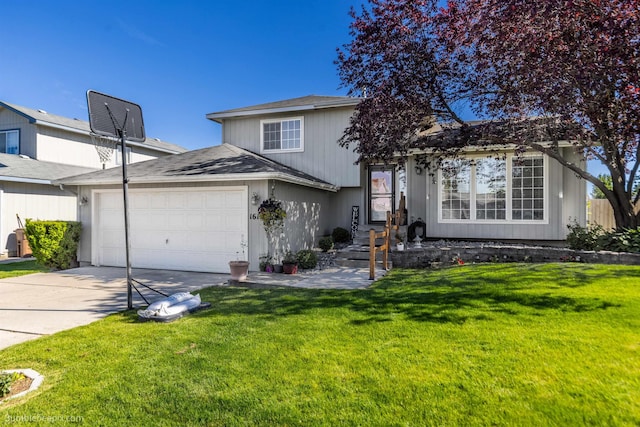 1612 E Sharpsburg Ave, Spokane, WA 99217 - tri-level home with a front yard, driveway, and a garage