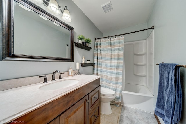 1612 E Sharpsburg Ave, Spokane, WA 99217 - bathroom with vanity, shower / bathtub combination with curtain, and tile patterned floors