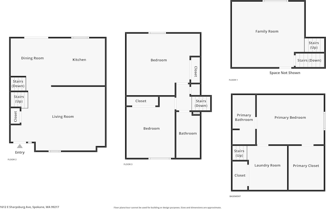 1612 E Sharpsburg Ave, Spokane, WA 99217 - view of home floor plan