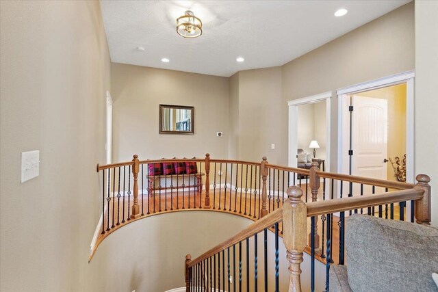 7105 S Saddle Ridge Ln, Spokane Valley, WA 99016 - staircase featuring recessed lighting