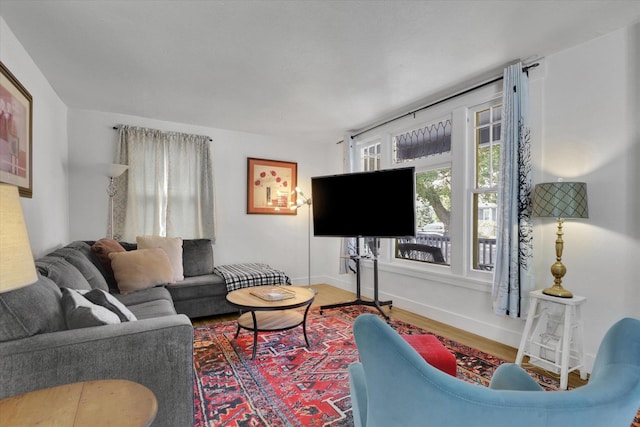 2505 W Mallon Ave, Spokane, WA 99201 - living room with wood finished floors and healthy amount of natural light