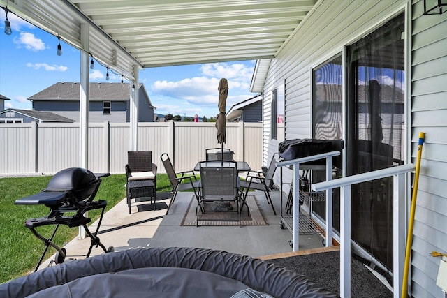 124 S Lone Tree Ave, Spokane Valley, WA 99016 - view of patio featuring an outdoor living space, outdoor dining area, and a grill