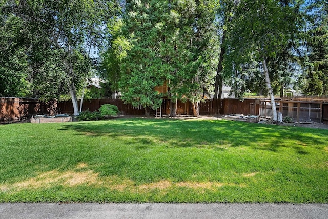 317 E Eaton Ave, Spokane, WA 99218 - fenced backyard featuring a garden