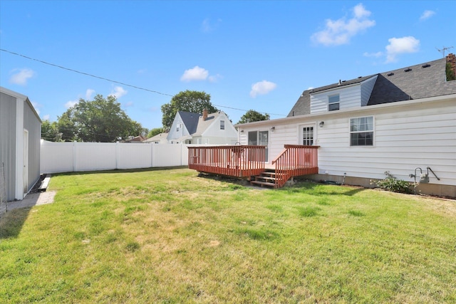 2633 W Crown Ave, Spokane, WA 99205 - fenced backyard featuring a deck