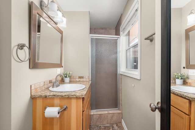 1718 S Bolivar Rd, Spokane Valley, WA 99037 - full bath featuring vanity and a stall shower