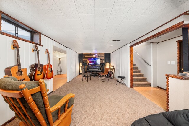 1718 S Bolivar Rd, Spokane Valley, WA 99037 - living room featuring stairs