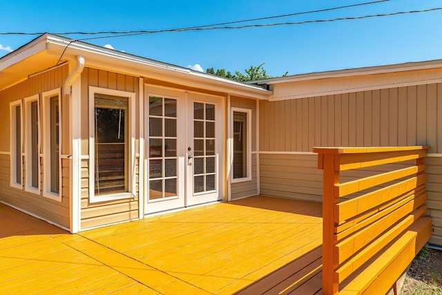 1718 S Bolivar Rd, Spokane Valley, WA 99037 - wooden deck featuring french doors