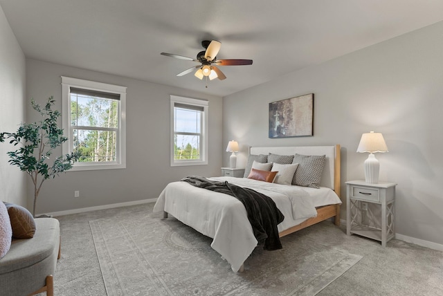 37818 N Grove Rd, Deer Park, WA 99006 - bedroom featuring light carpet and a ceiling fan