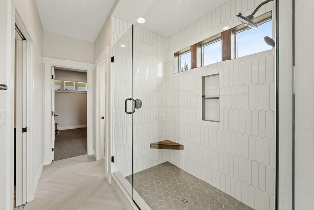 5206 S Willamette St, Spokane, WA 99223 - full bath featuring a shower stall and healthy amount of natural light