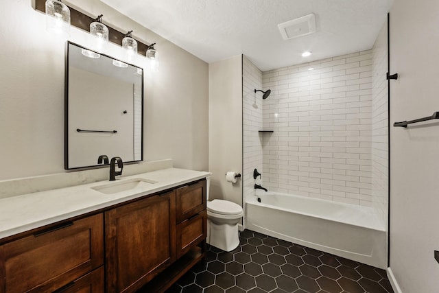5206 S Willamette St, Spokane, WA 99223 - full bathroom with vanity, tile patterned flooring, and bathing tub / shower combination
