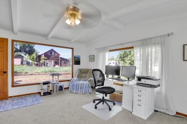 1310 N Woodruff Rd, Spokane Valley, WA 99206 - carpeted office space featuring ceiling fan and baseboards
