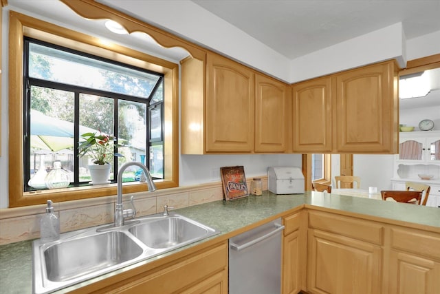 1310 N Woodruff Rd, Spokane Valley, WA 99206 - kitchen with dishwasher and a sink