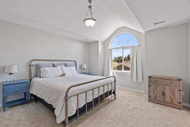 5214 S Myrtle Ln, Spokane, WA 99223 - bedroom with lofted ceiling and carpet