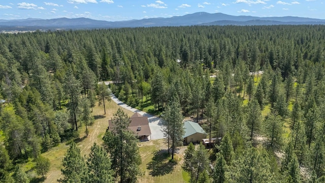 38415 N Hatch Rd, Deer Park, WA 99006 - view from above of property with a forest and a mountainous background
