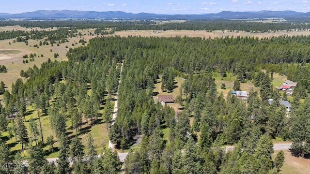 38415 N Hatch Rd, Deer Park, WA 99006 - aerial view of property's location with a mountain backdrop and a heavily wooded area