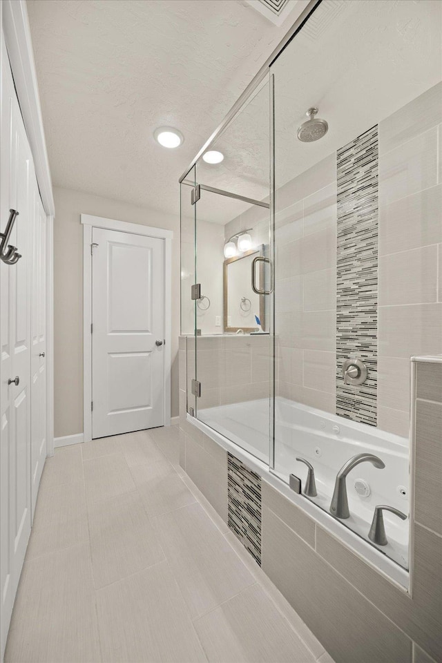 1840 N Wolfe Penn St, Liberty Lake, WA 99019 - full bath with recessed lighting and a combined bath / shower with rainfall shower