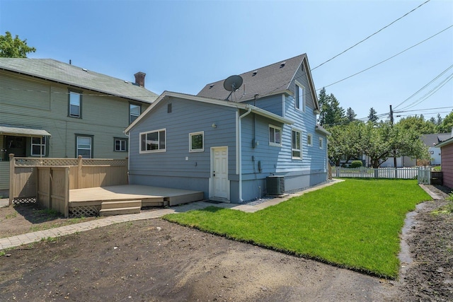 215 E 18th Ave, Spokane, WA 99203 - back of house with a wooden deck