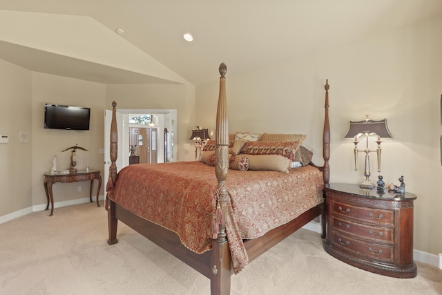 6815 S Palouse Hwy, Spokane, WA 99223 - bedroom with light colored carpet and lofted ceiling