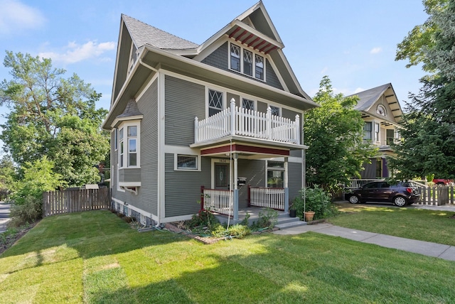1434 W 8th Ave, Spokane, WA 99204 - view of front of house with a balcony and covered porch