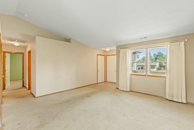 17506 E 3rd Ln, Greenacres, WA 99016 - unfurnished room featuring light carpet and vaulted ceiling