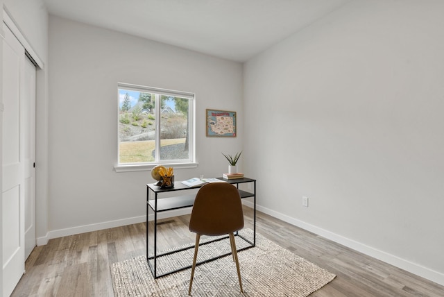 826 Thomas Ln, Newport, WA 99156 - office area with light wood-type flooring