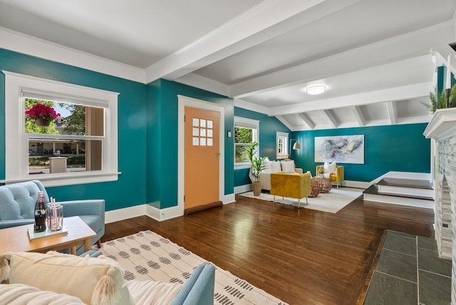2026 W 9th Ave, Spokane, WA 99204 - living area featuring baseboards and wood finished floors