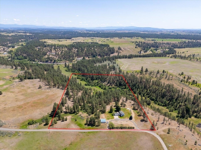 1616 N Ritchey Rd, Reardan, WA 99029 - aerial view of sparsely populated area with property boundaries highlighted