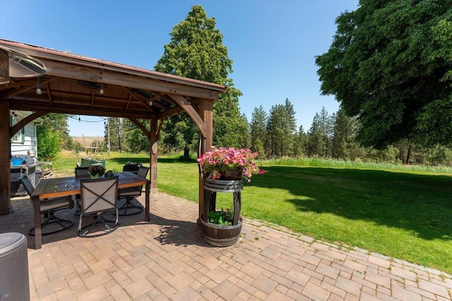 1616 N Ritchey Rd, Reardan, WA 99029 - view of patio with a gazebo and outdoor dining area
