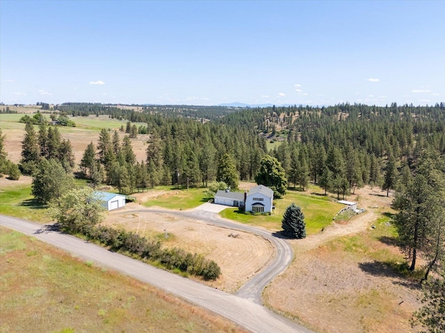 1616 N Ritchey Rd, Reardan, WA 99029 - view from above of property with a heavily wooded area