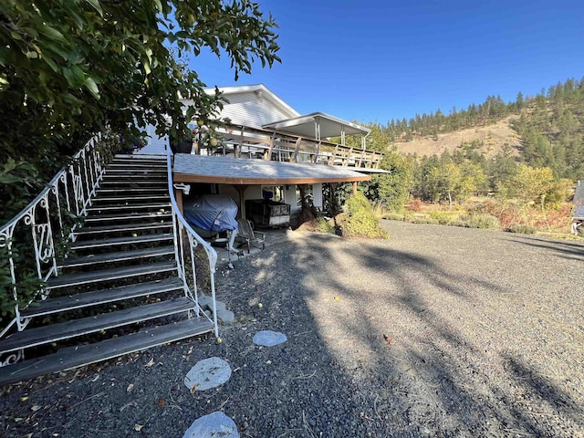 1703 W 25th Ave, Spokane, WA 99224 - rear view of property with stairs
