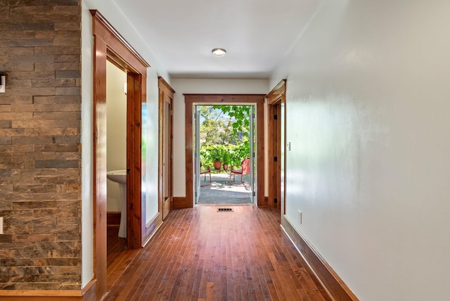 1420 W Main Ave, Spokane, WA 99201 - doorway with dark wood finished floors