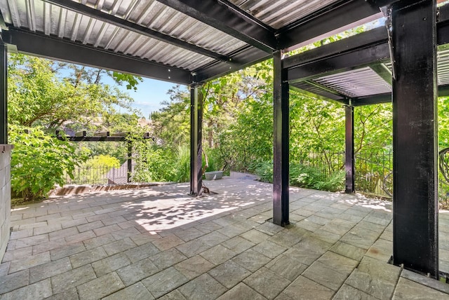 1420 W Main Ave, Spokane, WA 99201 - view of patio / terrace featuring a pergola