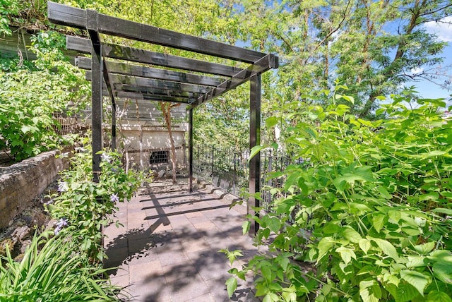 1420 W Main Ave, Spokane, WA 99201 - view of patio featuring a pergola
