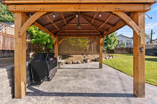3218 E 24th Ave, Spokane, WA 99223 - view of patio featuring grilling area and a gazebo