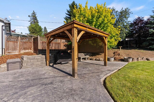 3218 E 24th Ave, Spokane, WA 99223 - view of patio / terrace with a gazebo and area for grilling