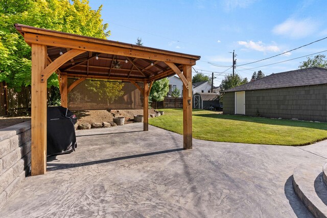 3218 E 24th Ave, Spokane, WA 99223 - view of patio / terrace featuring a gazebo