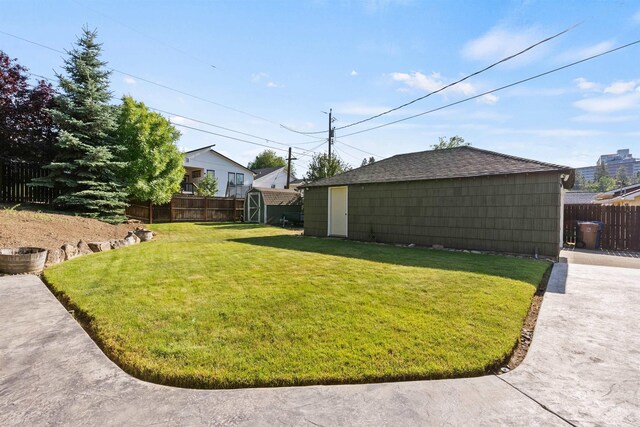 3218 E 24th Ave, Spokane, WA 99223 - view of yard featuring a storage shed