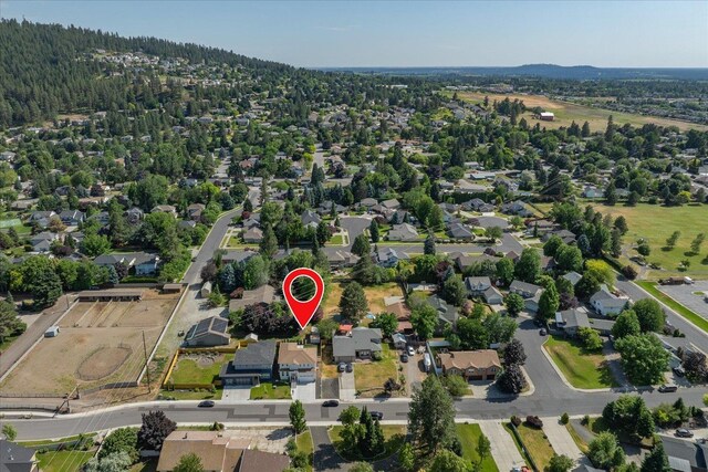 4620 E 43rd Ave, Spokane, WA 99223 - aerial view of property's location with nearby suburban area