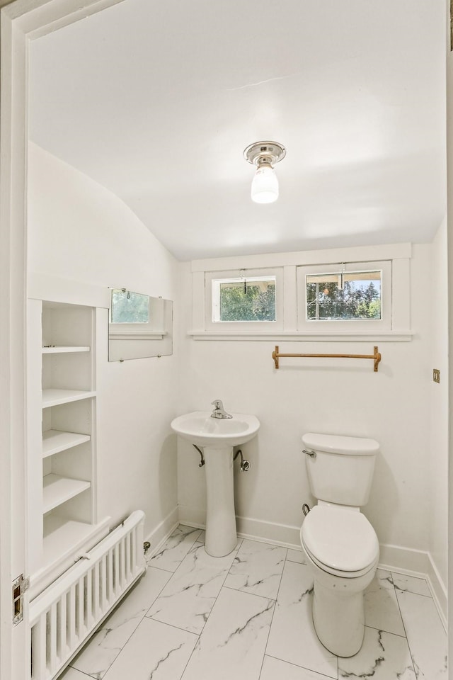 1107 W 19th Ave, Spokane, WA 99203 - bathroom with marble finish floors and radiator