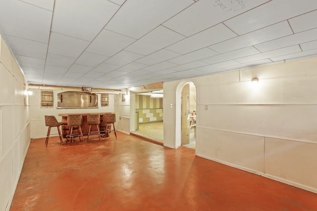 1107 W 19th Ave, Spokane, WA 99203 - finished below grade area with a bar and arched walkways