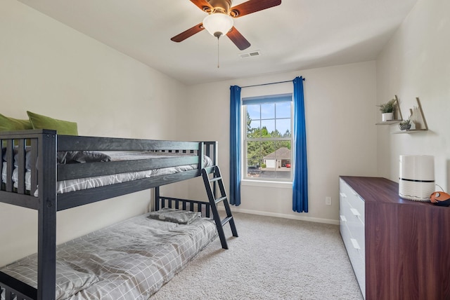 5857 Little Sandy Loop Rd, Nine Mile Falls, WA 99026 - bedroom with carpet floors and ceiling fan