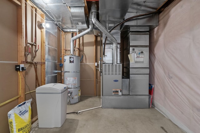 5857 Little Sandy Loop Rd, Nine Mile Falls, WA 99026 - utility room featuring water heater and heating unit